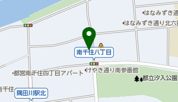 汐入歯科医院の地図画像