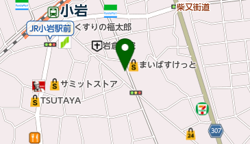 宝田歯科の地図画像