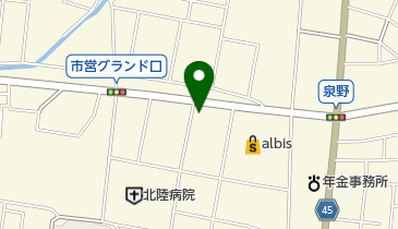 にいざわ歯科医院の地図画像