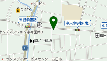 上本歯科医院の地図画像