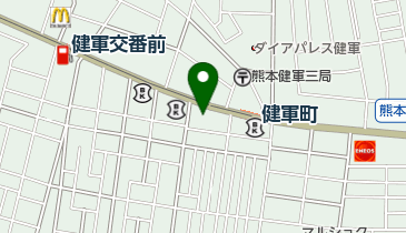 ホワイト歯科 健軍の地図画像