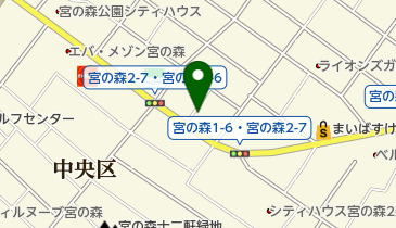 宮の森中央歯科の地図画像