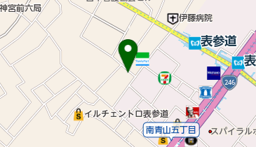 ゲンズデンタルオフィス表参道の地図画像