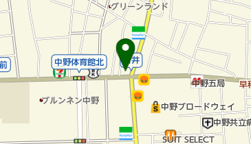 中野デンタルクリニックの地図画像
