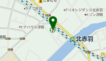 うきま歯科医院の地図画像