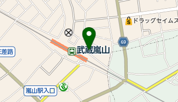 嵐山歯科クリニックの地図画像