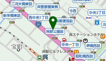 呉駅前歯科・矯正歯科クリニックの地図画像