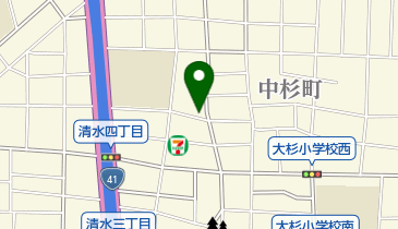 しみず歯科の地図画像