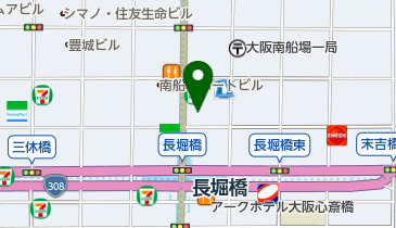 長堀歯科の地図画像