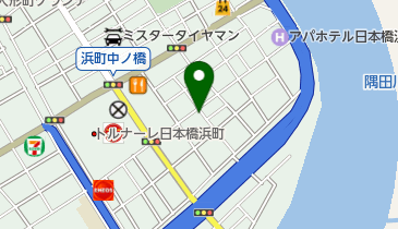 浜町田中歯科クリニックの地図画像