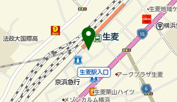 生麦駅前歯科クリニックの地図画像