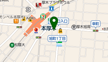 厚木矯正歯科の地図画像