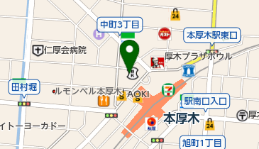 厚誠会歯科 本厚木の地図画像