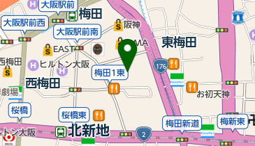 大阪デンタルクリニックの地図画像