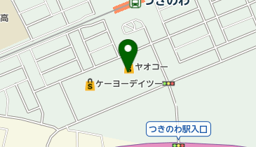 つきのわ駅前歯科の地図画像