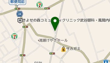 けやき歯科クリニックの地図画像
