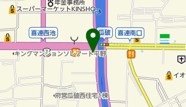 瓜破歯科診療所の地図画像