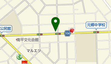 うけがわ歯科元郷医院の地図画像