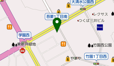 つくばリボン歯科・矯正歯科の地図画像