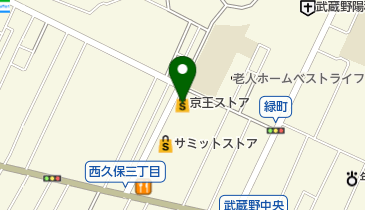 むさしのグリーン歯科の地図画像