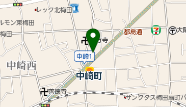 梅田スマイル歯科・矯正歯科の地図画像