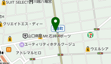 川越なお歯科医院の地図画像