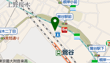 うぐいす谷駅前歯科の地図画像