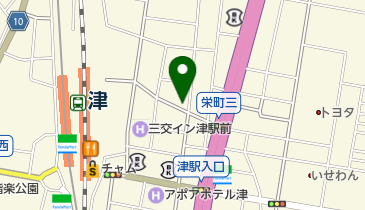 津のまち矯正歯科の地図画像