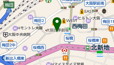 大阪T.T.C.梅田歯科医院の地図画像