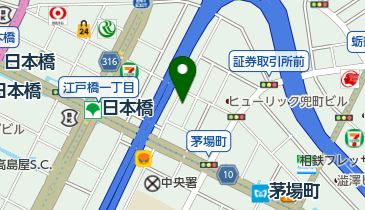 白十字歯科クリニック 日本橋兜町の地図画像