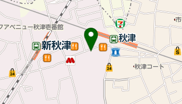 秋津駅前歯科クリニックの地図画像
