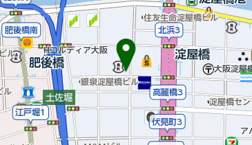 淀屋橋ブライト歯科の地図画像