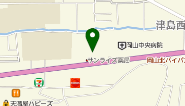 岡山中央歯科クリニックの地図画像