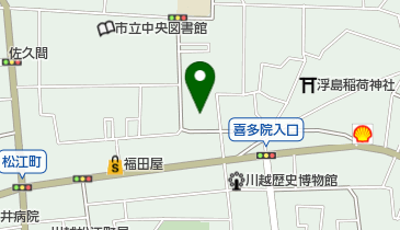 川越市予防歯科センターの地図画像