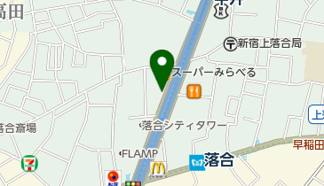 上落合歯科クリニックの地図画像