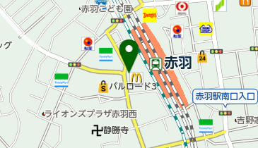 オリーブ歯科・矯正歯科赤羽南口の地図画像