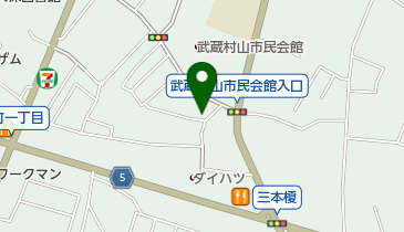 武蔵村山市歯科診療室の地図画像