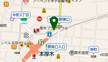 厚木デンタルクリニックの地図画像