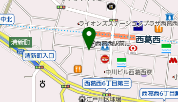 西葛西郵便局前歯科の地図画像
