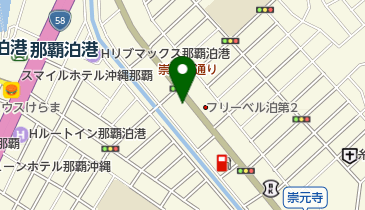 泊ポート歯科の地図画像