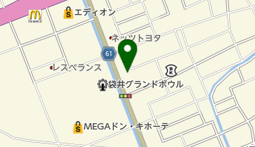 ふくろい中央歯科の地図画像