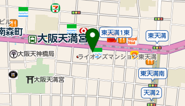 南森町たむら歯科の地図画像