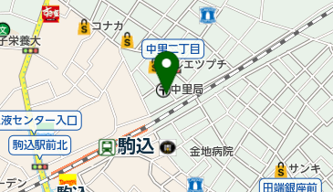 きたはら駒込歯科の地図画像