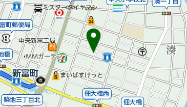 八丁堀みらい歯科の地図画像