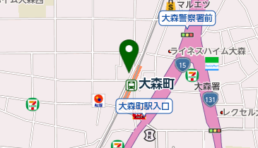 大森町駅前歯科の地図画像