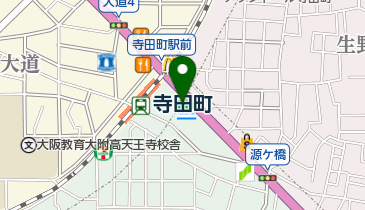 寺田町ファミリー歯科の地図画像