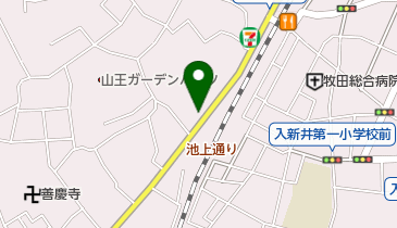 大森山王あおやま歯科の地図画像