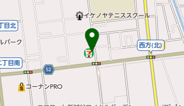 西方ファミリー歯科の地図画像