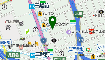 日本橋室町デンタルクリニックの地図画像