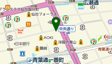 仙台リボン歯科・矯正歯科の地図画像